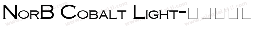 NorB Cobalt Light字体转换